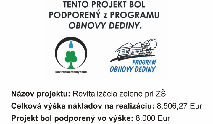 Aktuality / Revitalizácia zelene pri ZŠ v obci Mestisko  - foto