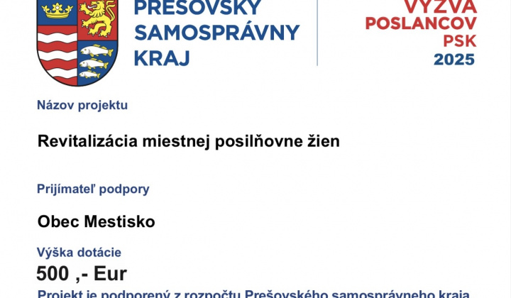Revitalizácia miestnej posilňovne žien