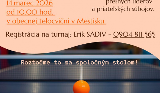 Mestisko hrá PING PONG  